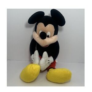 Disney Mickey Mouse Plush Toy Black Red Yellow Collectible